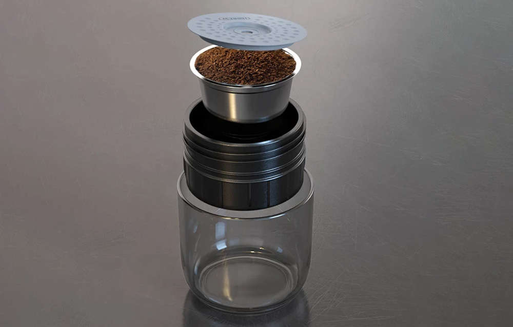 Portable 3-in-1 coffee maker with case 80W HiBREW H4A